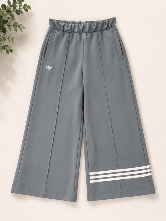 adidas Pants - Adidas Originals Wide Leg Track Pants | Women's Large | Grey